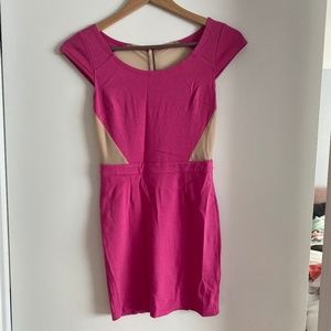 Hot Pink Body-Con Mini Dress Size M